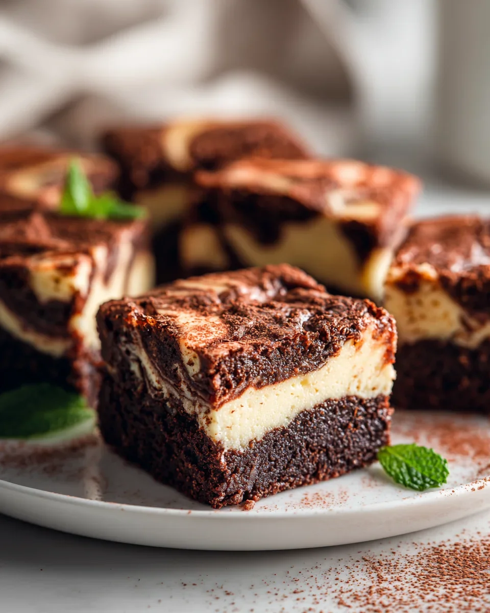 Alkoholfreie Valentinstags Cheesecake Brownies: Süße Liebe pur!