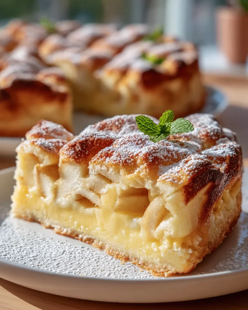 Apfelkuchen mit Vanillepudding: Einfach unwiderstehlich!