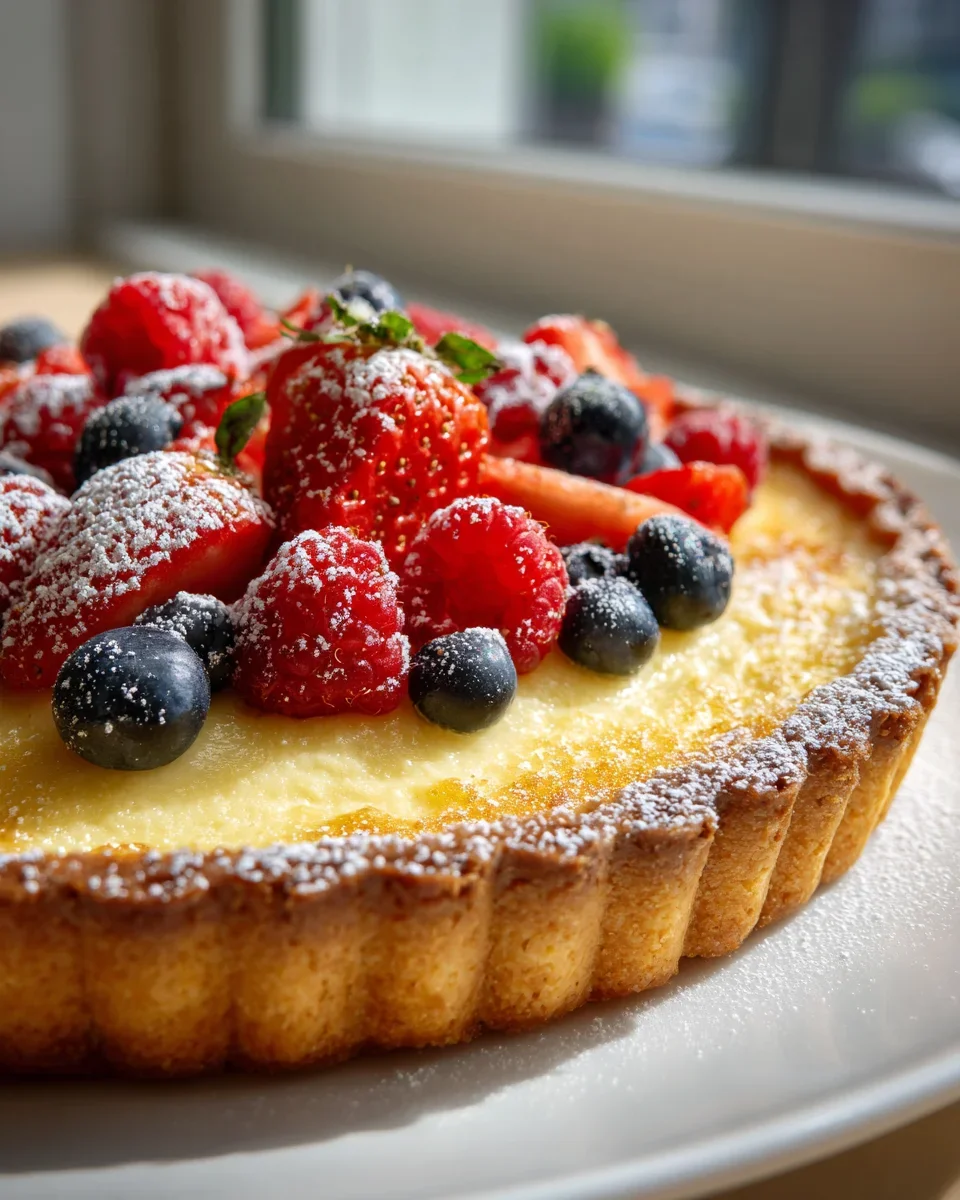 Authentische Griechische Pudding Tarte – Süß & Cremig