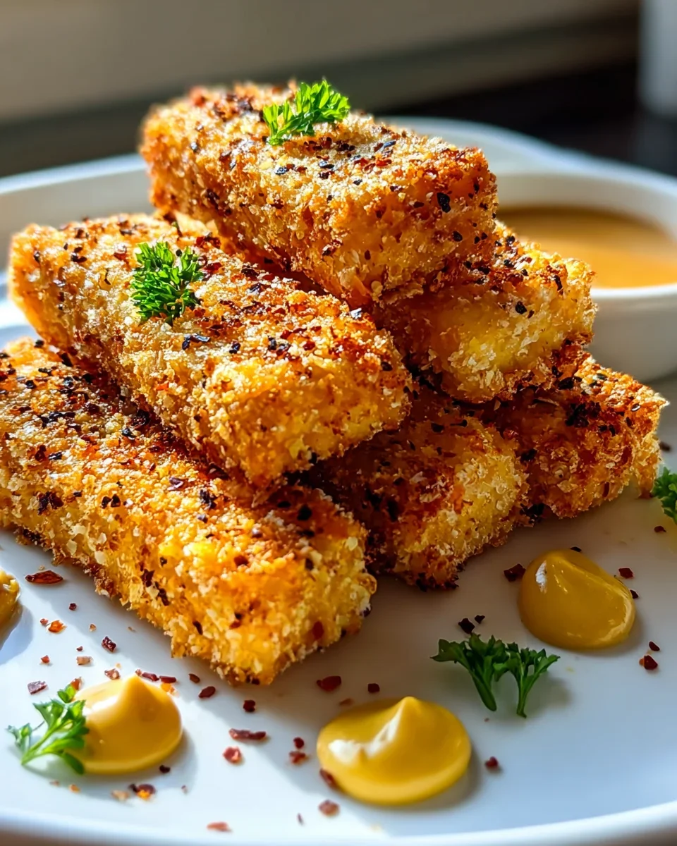 Baked Honey Mustard Tofu Tenders – Knusprig und lecker!