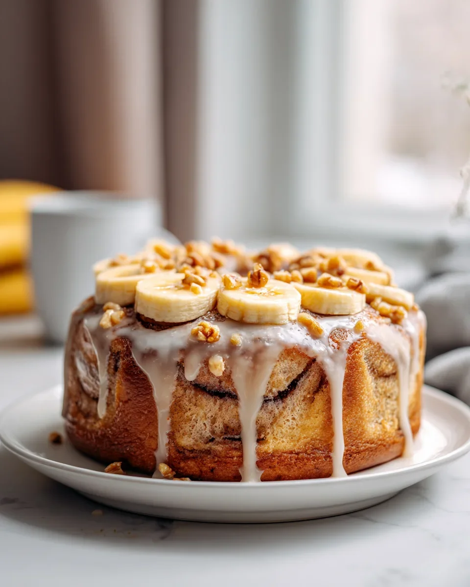 Banana Bread Cinnamon Roll Cake Rezept: Süßer Genuss!