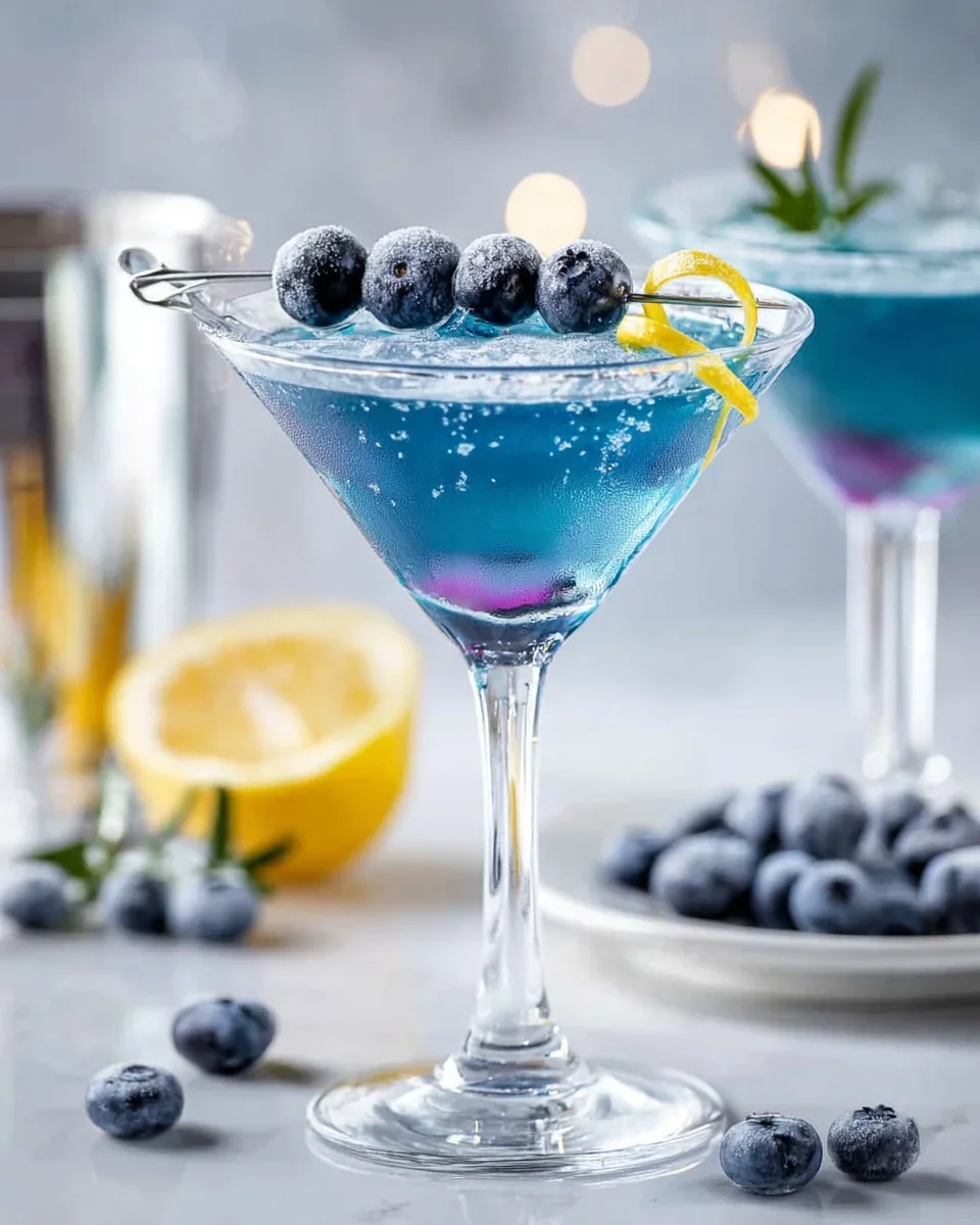 Blueberry Snow Martini: Dein ultimatives alkoholfreies Wintergetränk