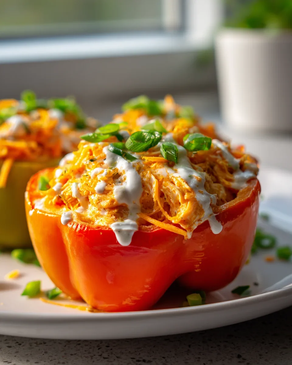 Buffalo Chicken Stuffed Peppers – Pikante Paprika-Sensation!