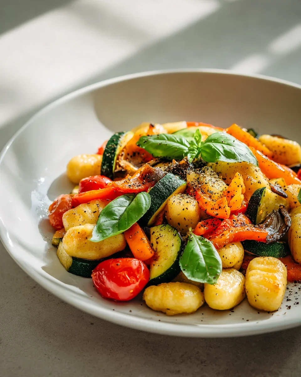Bunte Gnocchi-Pfanne mit Gemüsezauber