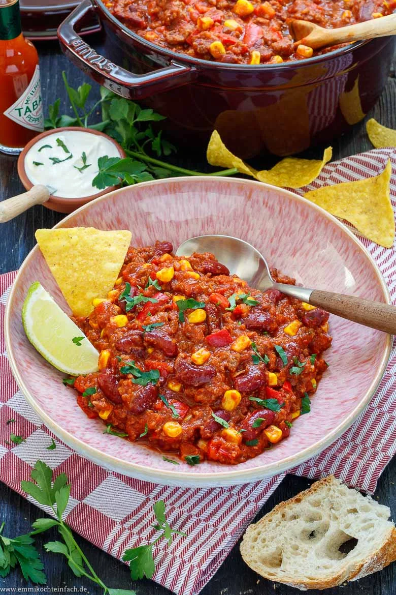 Chili con Carne Rezept schnell und einfach