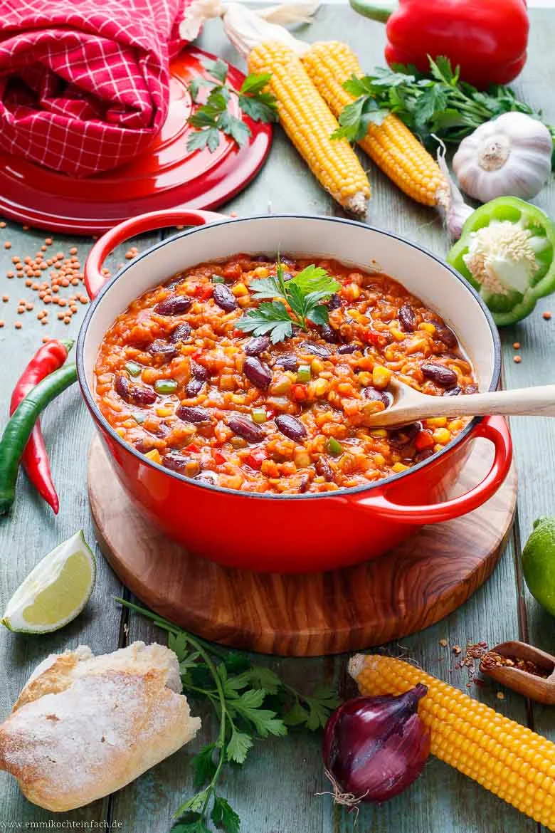 Chili sin Carne - schnell und einfach - www.emmikochteinfach.de