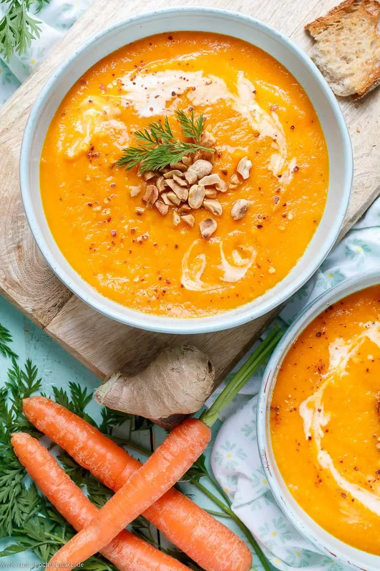 Cremige Möhren Suppe - www.emmikochteinfach.de