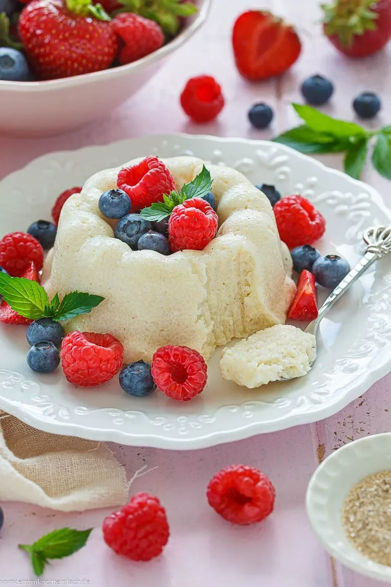 Cremiger Pudding aus Weichweizengrieß