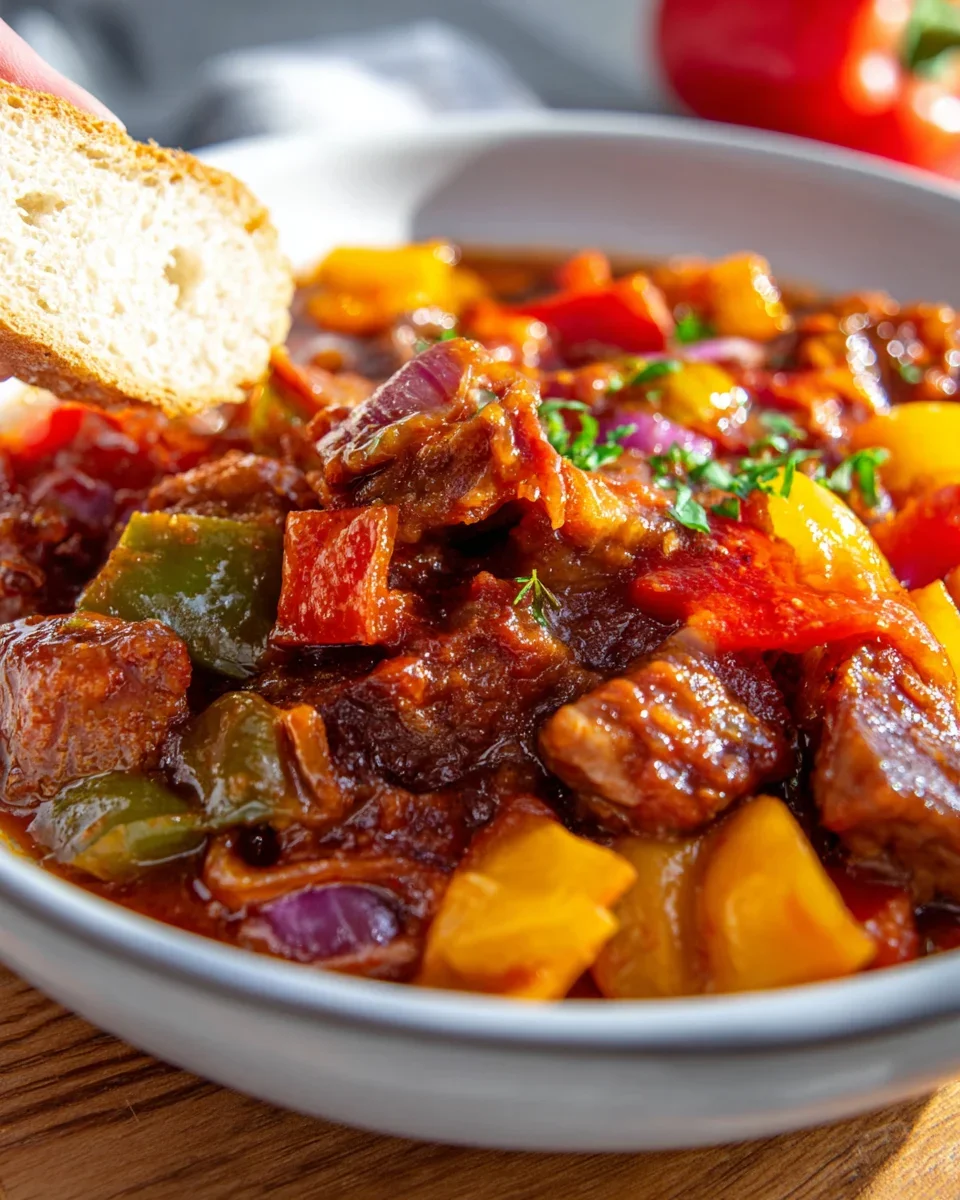 Deftiger Schaschliktopf im Backofen – Herzhaftes Rindfleisch-Rezept