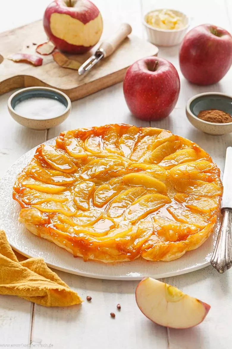 Tarte Tatin mit Apfel und Blätterteig