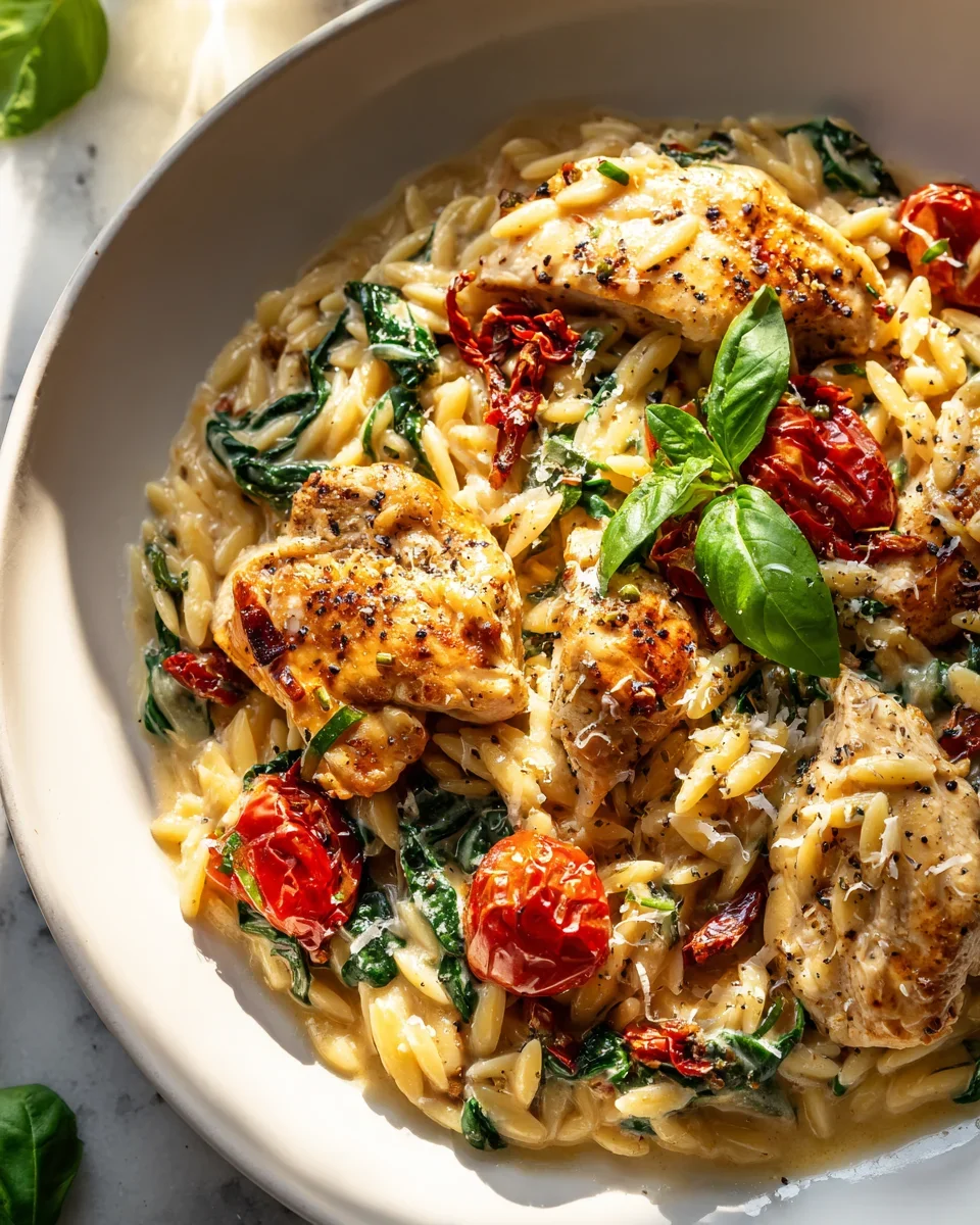 Die beste cremige Hähnchen Orzo Pfanne: Dein neues Lieblingsessen