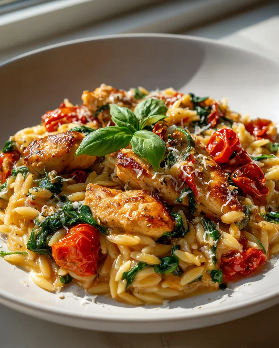 Die beste cremige Hähnchen Orzo Pfanne: Dein neues Lieblingsessen