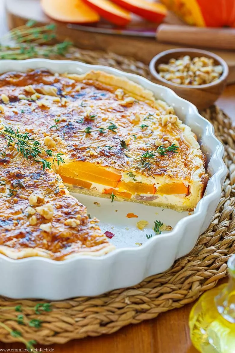 Kürbis-Quiche – herzhaft und vegetarisch