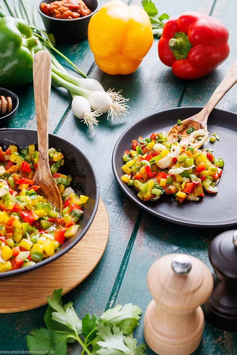 Einfaches Paprikasalat-Rezept