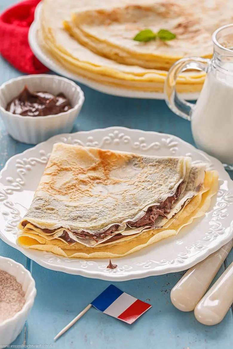 Einfaches und schnelles Crêpes-Rezept