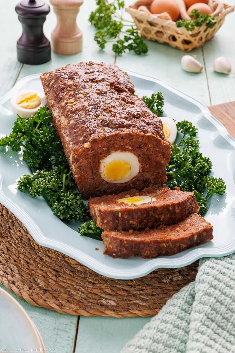 Falscher Hase – der Hackbraten mit Ei