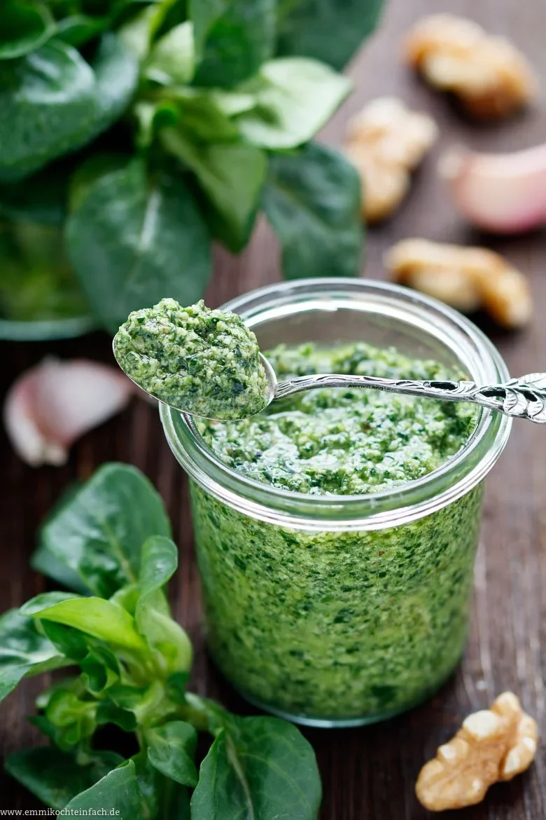 Feldsalat Pesto Rezept