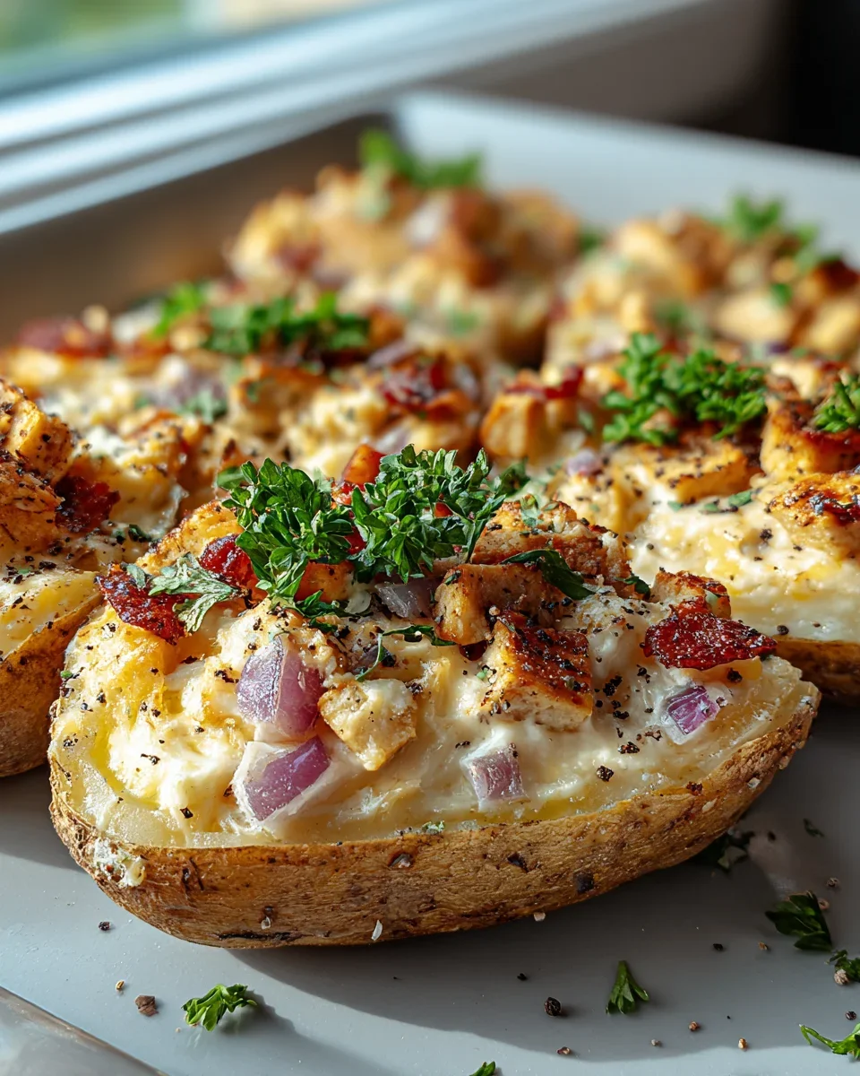 Flammkuchen-Kartoffeln: Herzhaft gefüllt genießen!