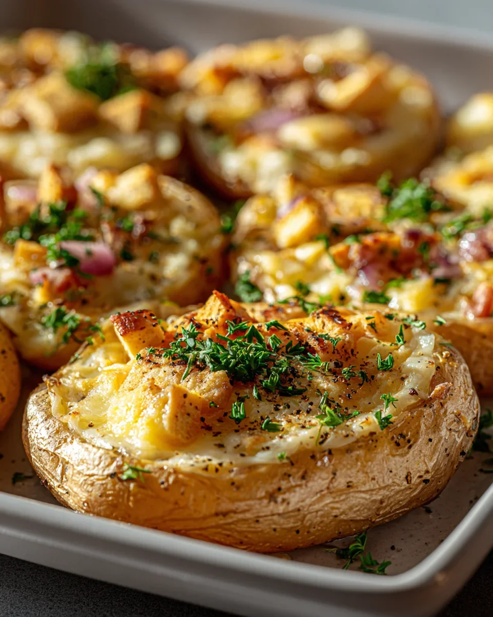 Flammkuchen-Kartoffeln: Herzhaft gefüllt genießen!