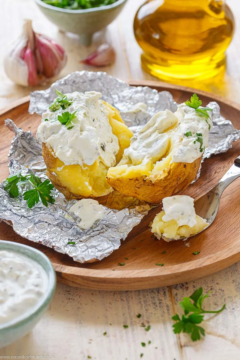 Folienkartoffeln mit Quark