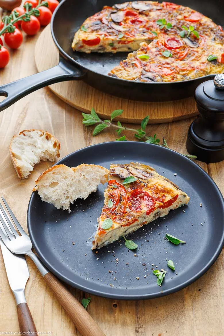 Frittata mit Gemüse – einfach und schnell