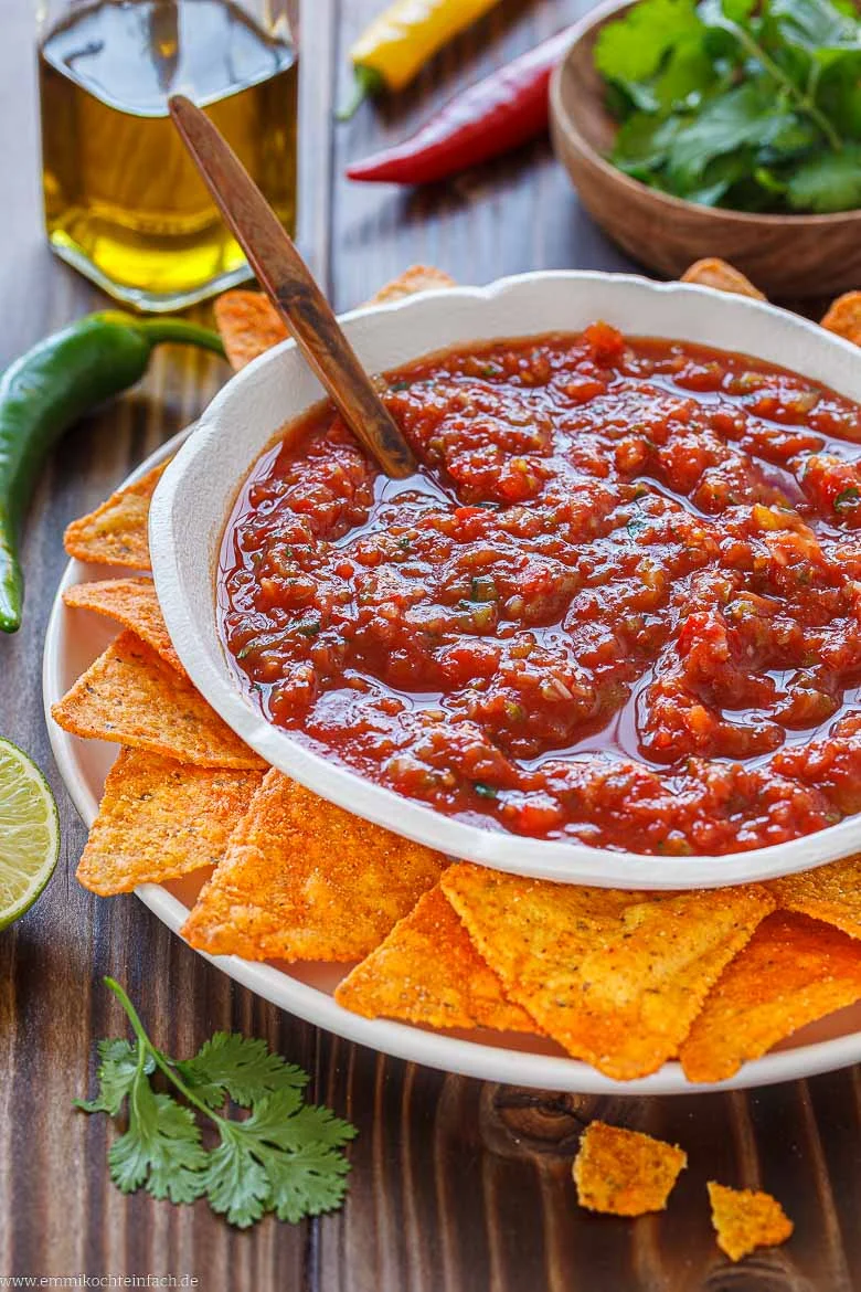 Salsa-Rezept mit frischem Gemüse