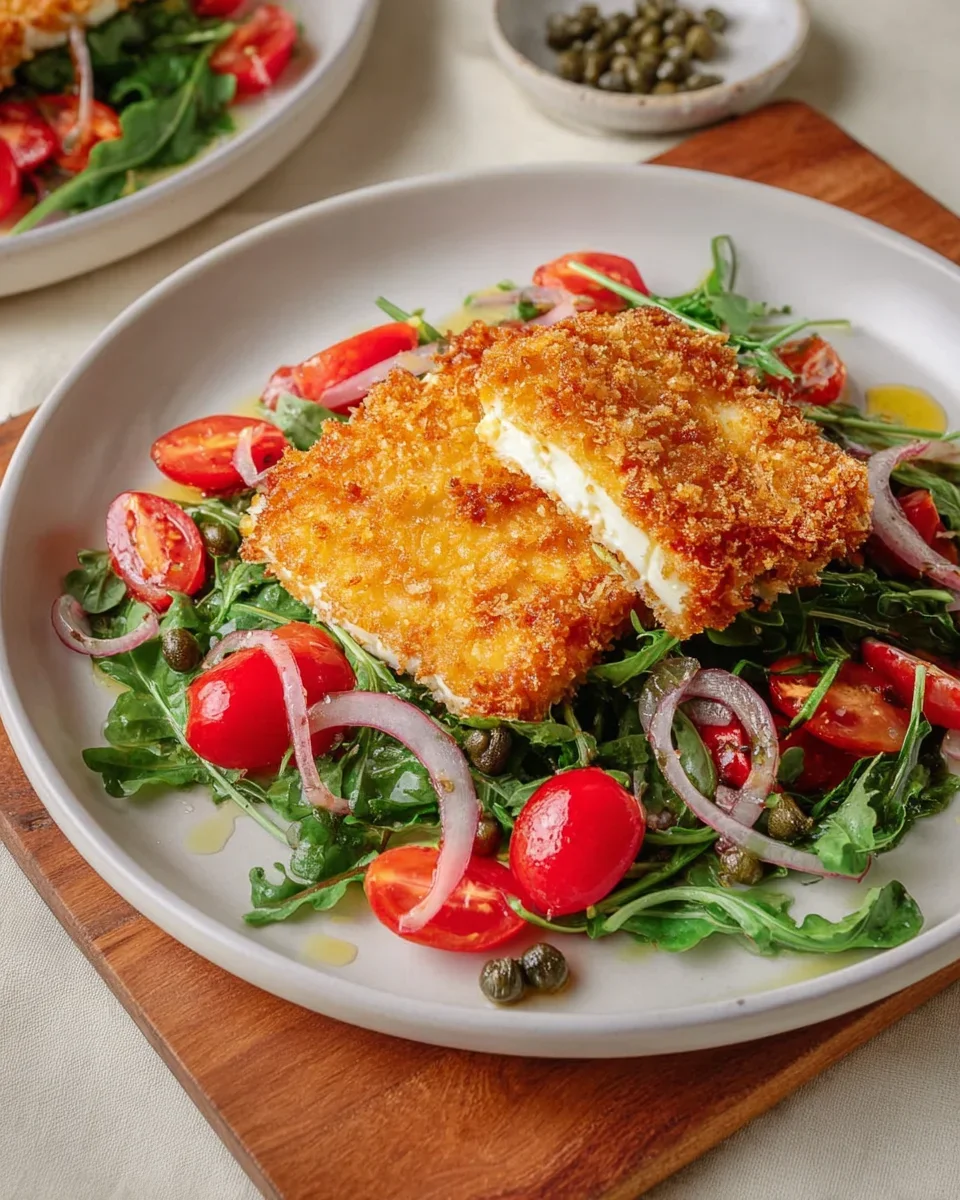 Gebackener Feta auf Rucolasalat – Ein Genuss für Feinschmecker!