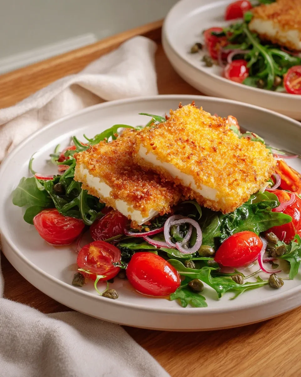 Gebackener Feta auf Rucolasalat – Ein Genuss für Feinschmecker!