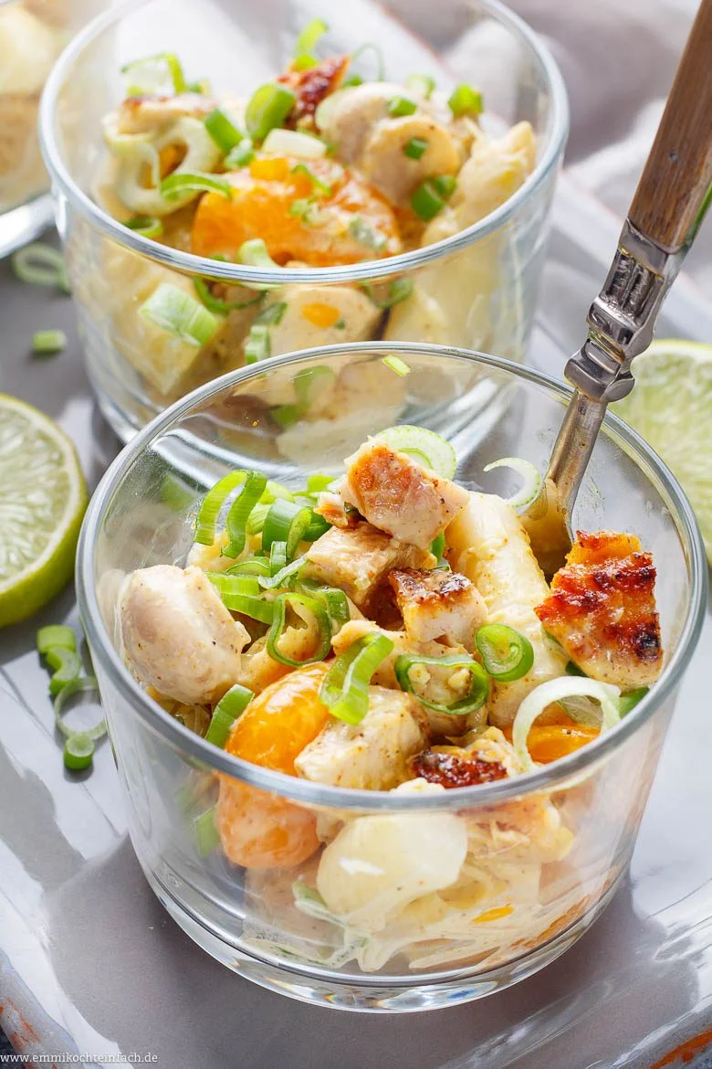 Geflügelsalat mit Mandarinen