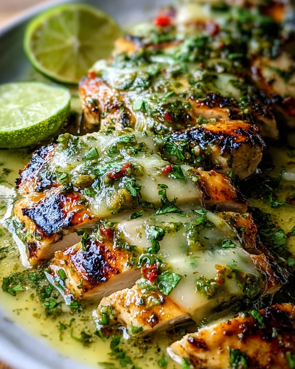 Gegrilltes Salsa Verde Pepper Jack Hähnchen – unwiderstehlich!