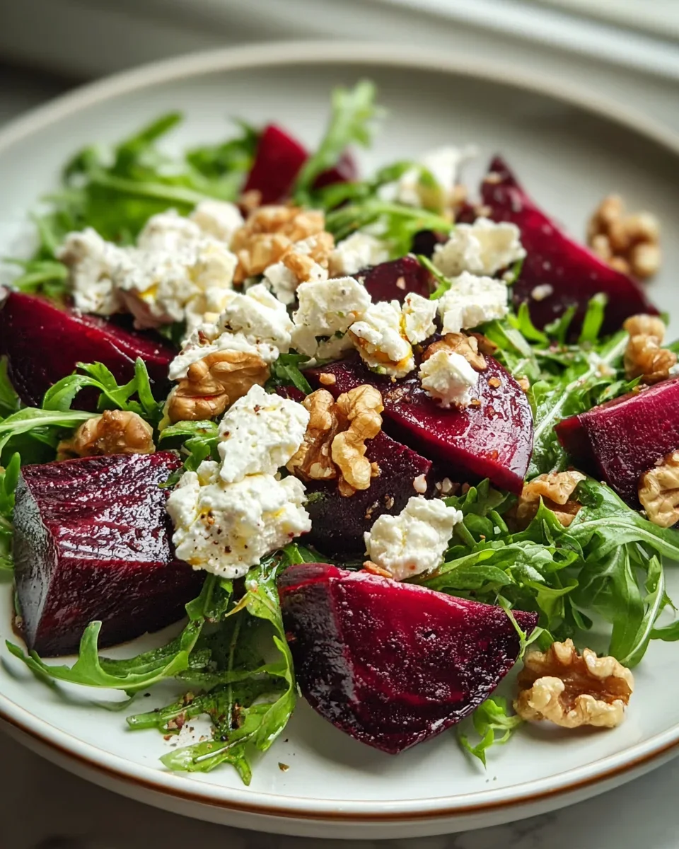 Gerösteter Rote-Bete- und Rucola-Salat