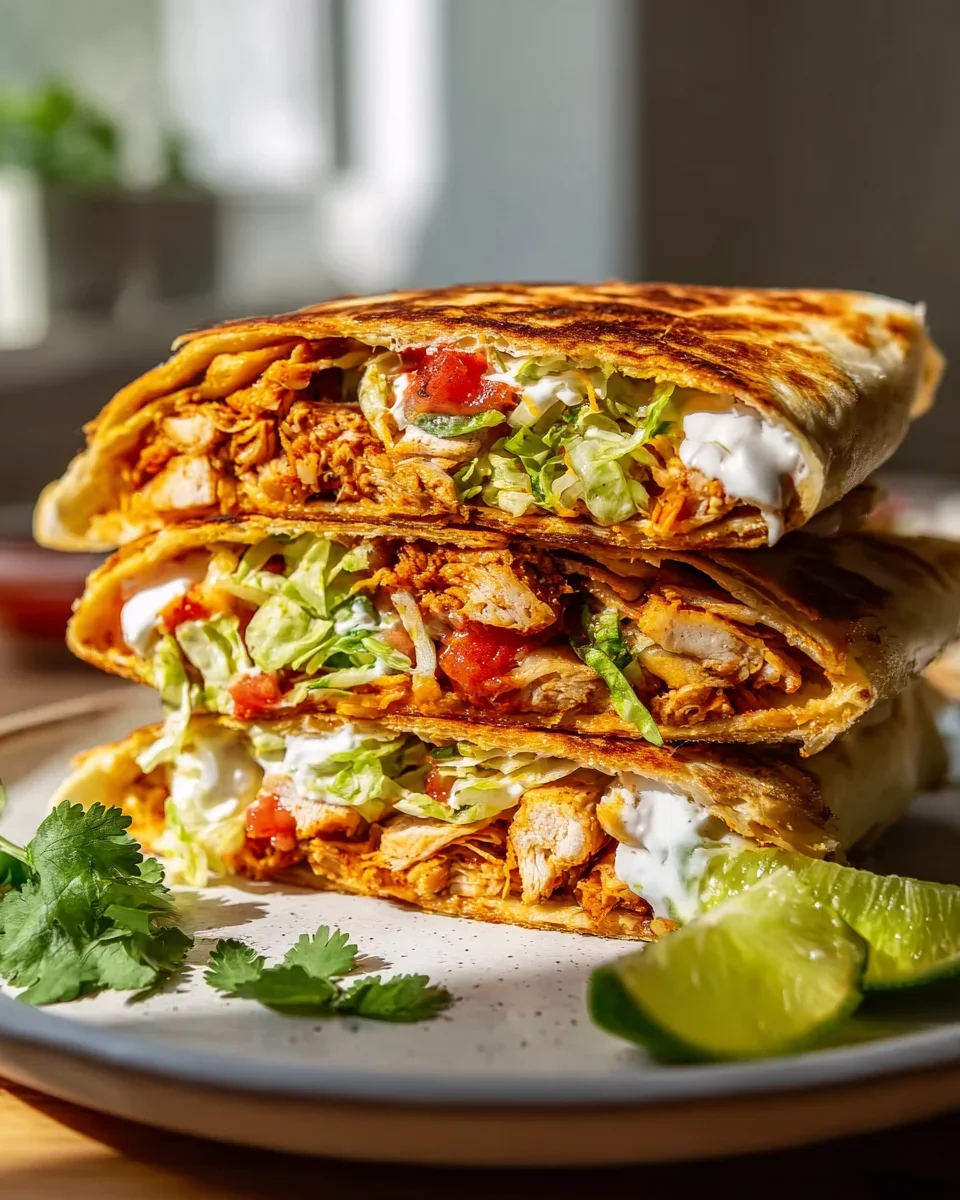 Gesunder Chicken Crunch Wrap: Knackig & Lecker genießen!