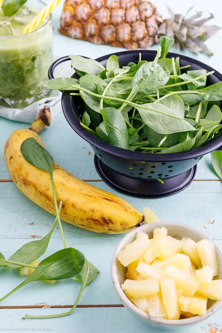 Grüner Smoothie Zutaten