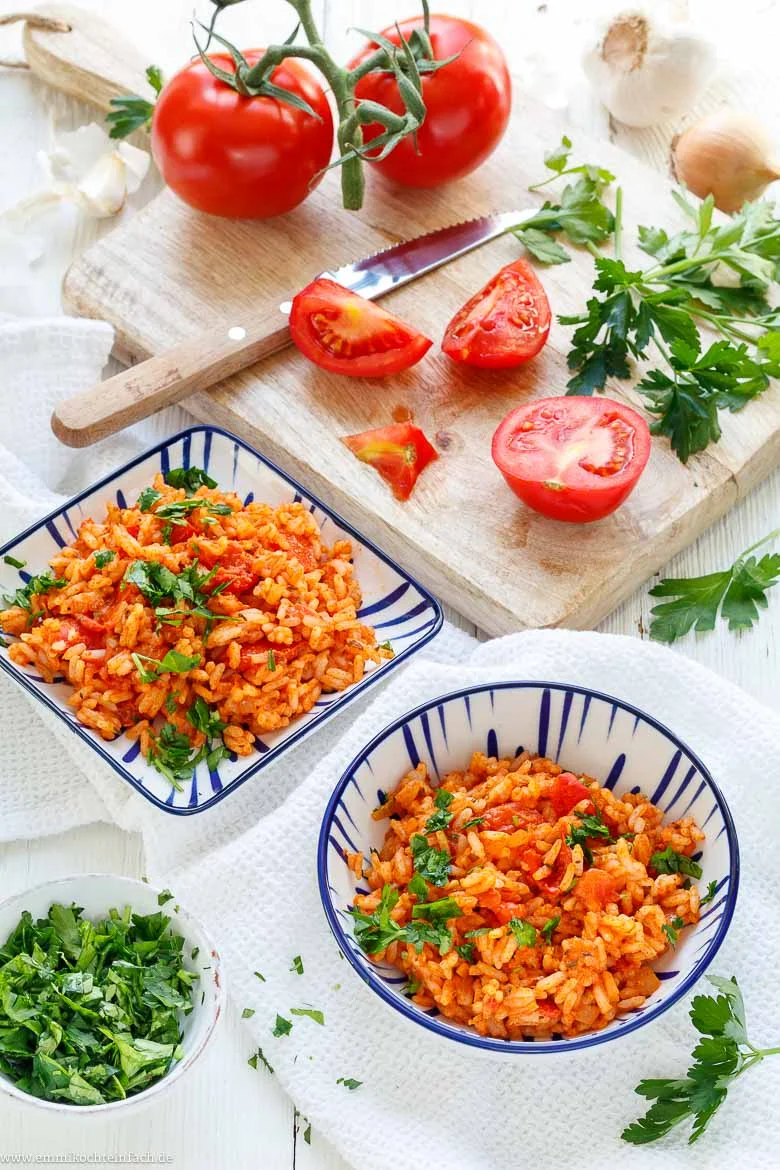 Griechischer Tomatenreis – einfaches Rezept