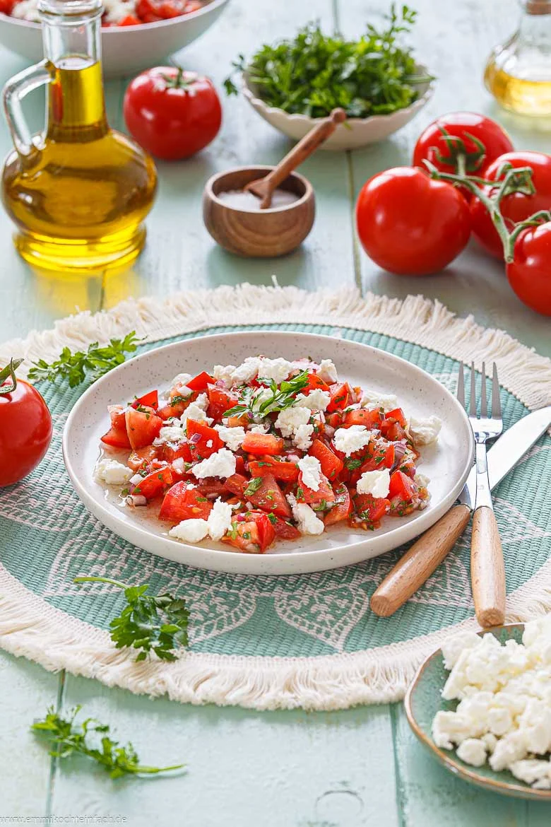 Tomatensalat mit Feta