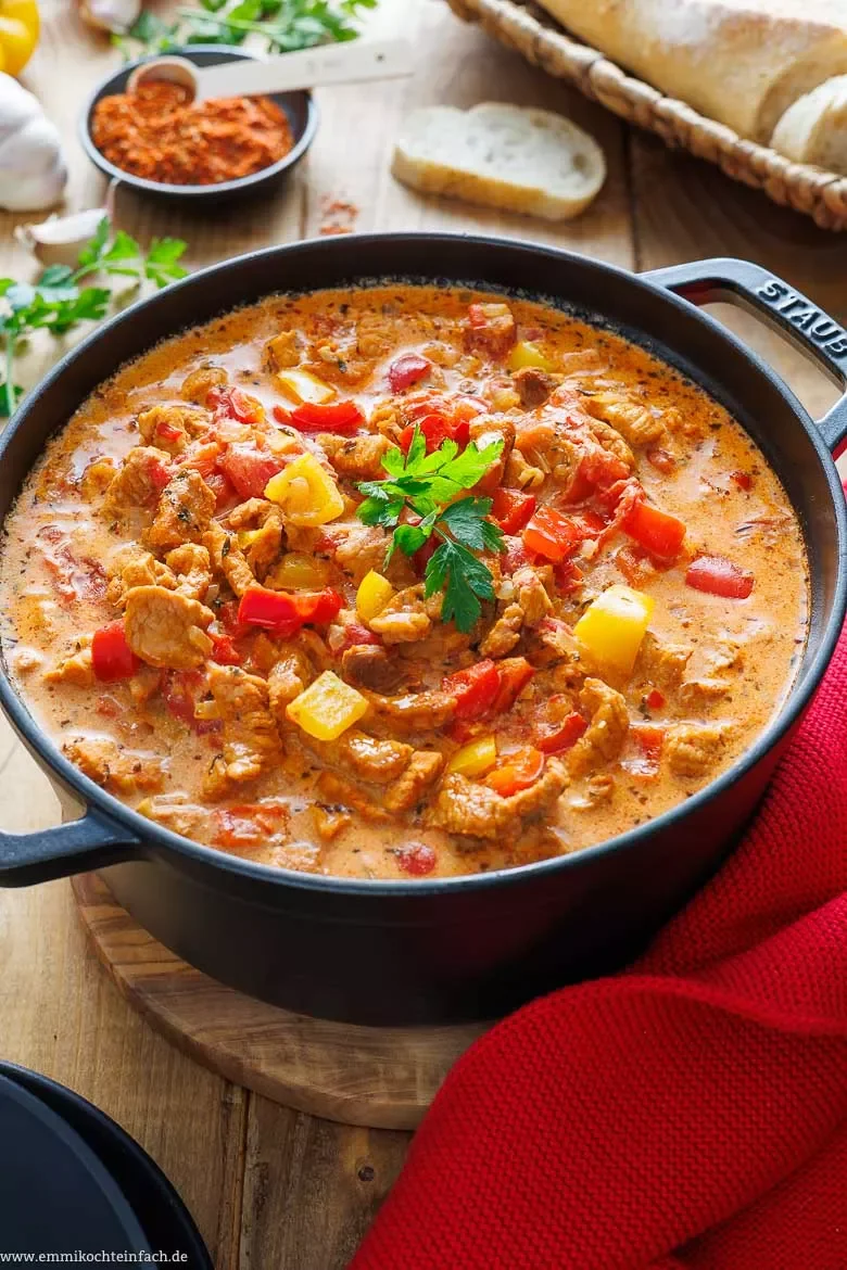 Gyrossuppe im Topf