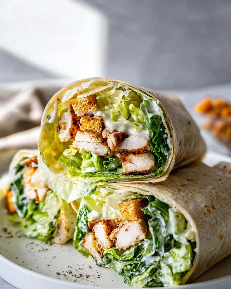 Hähnchen-Caesar-Wrap