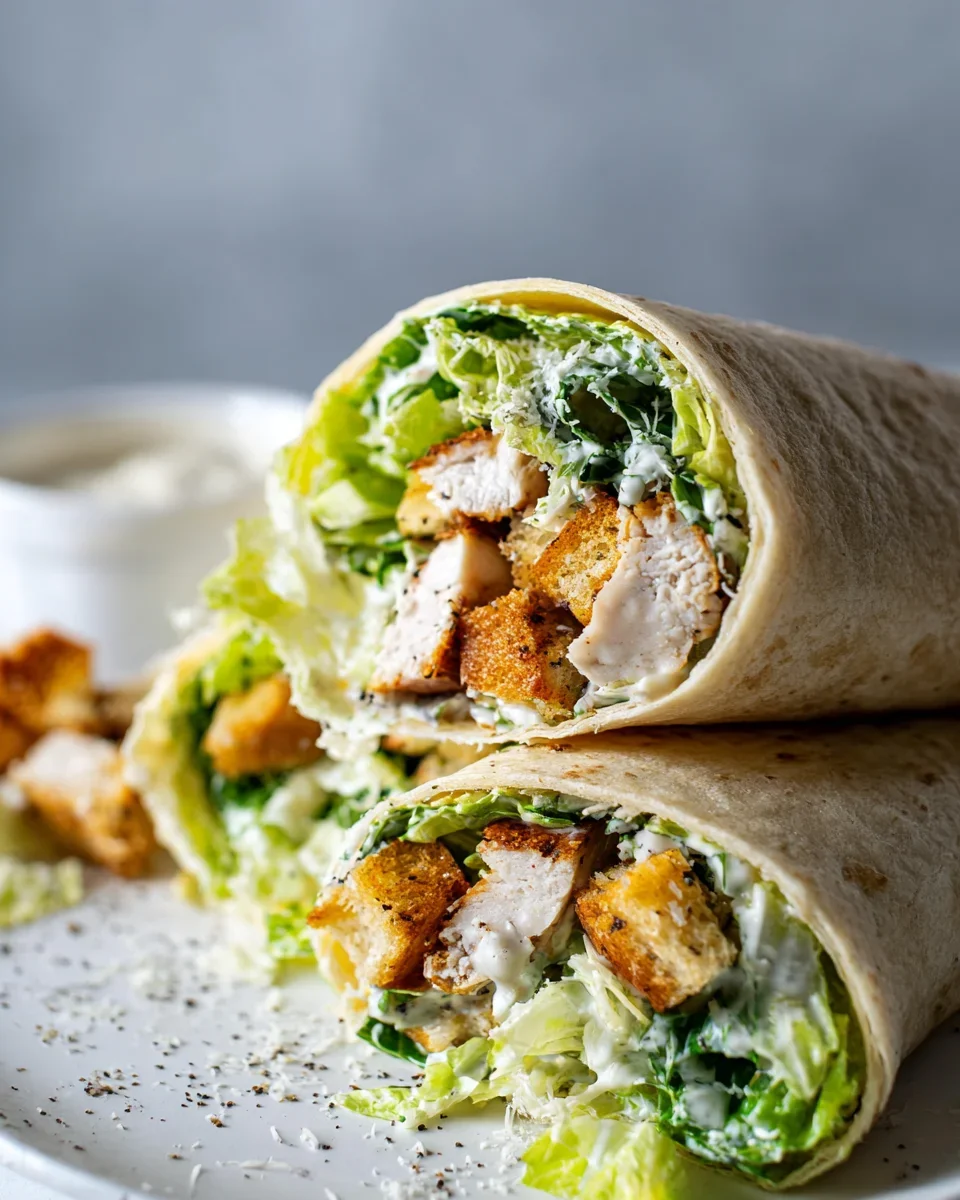 Hähnchen-Caesar-Wrap