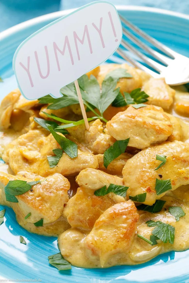 Hähnchen Curry Geschnetzeltes - www.emmikochteinfach.de