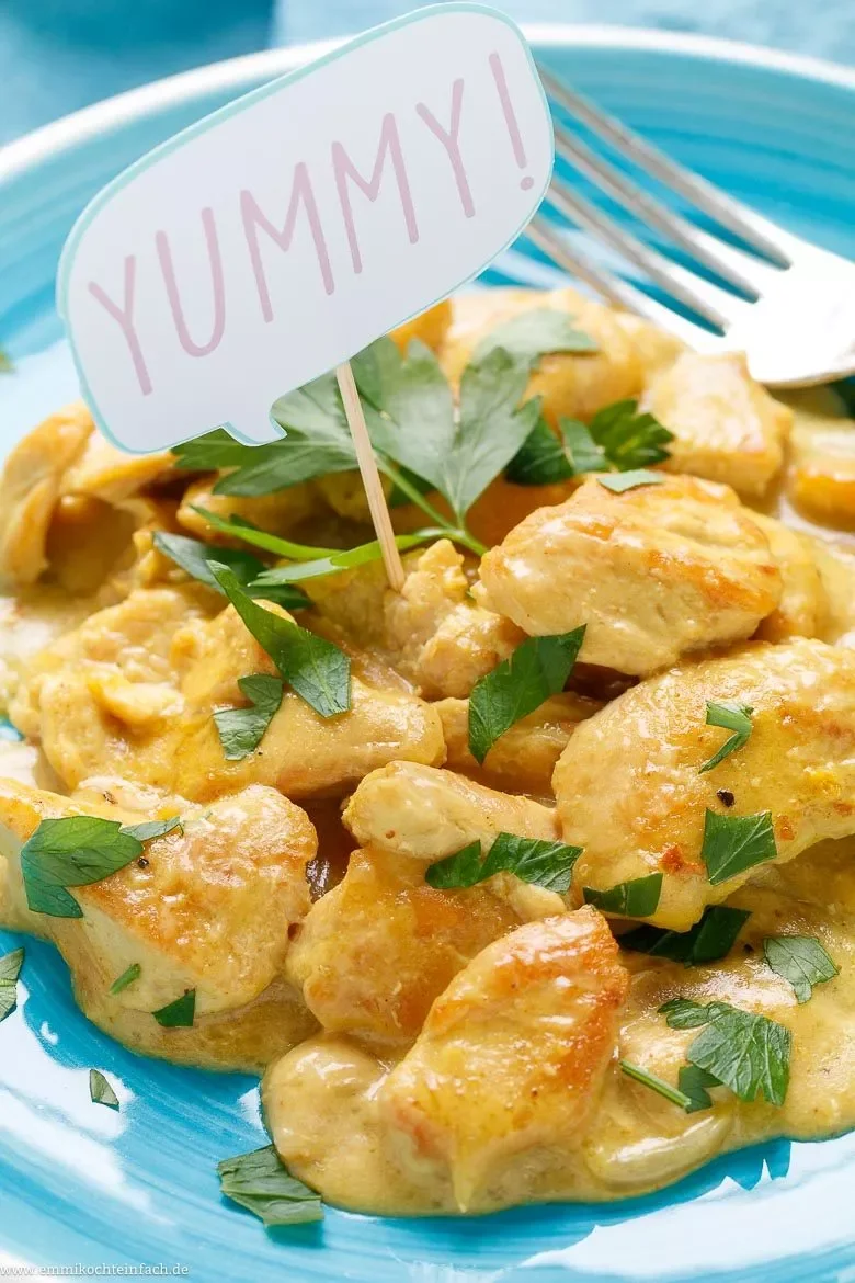 Hähnchen Curry Geschnetzeltes - www.emmikochteinfach.de