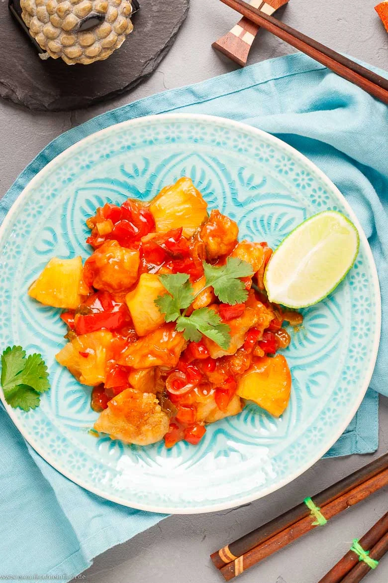 Hähnchen süss sauer Rezept - www.emmikochteinfach.de