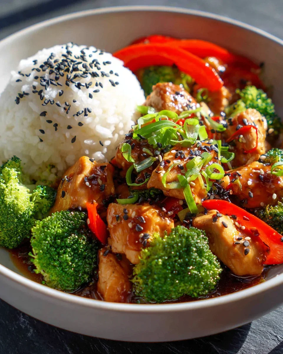 Hähnchen Teriyaki mit Brokkoli & Reis – Schnell & Lecker