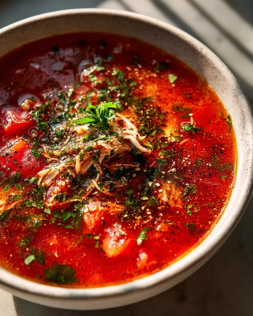 Hähnchen-Tomaten-Kräutersuppe: Herzhaft & Aromatisch Genießen!