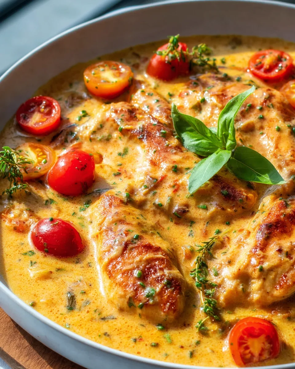 Hähnchenfilet in Frischkäse-Parmesan-Sauce – Einfach lecker!