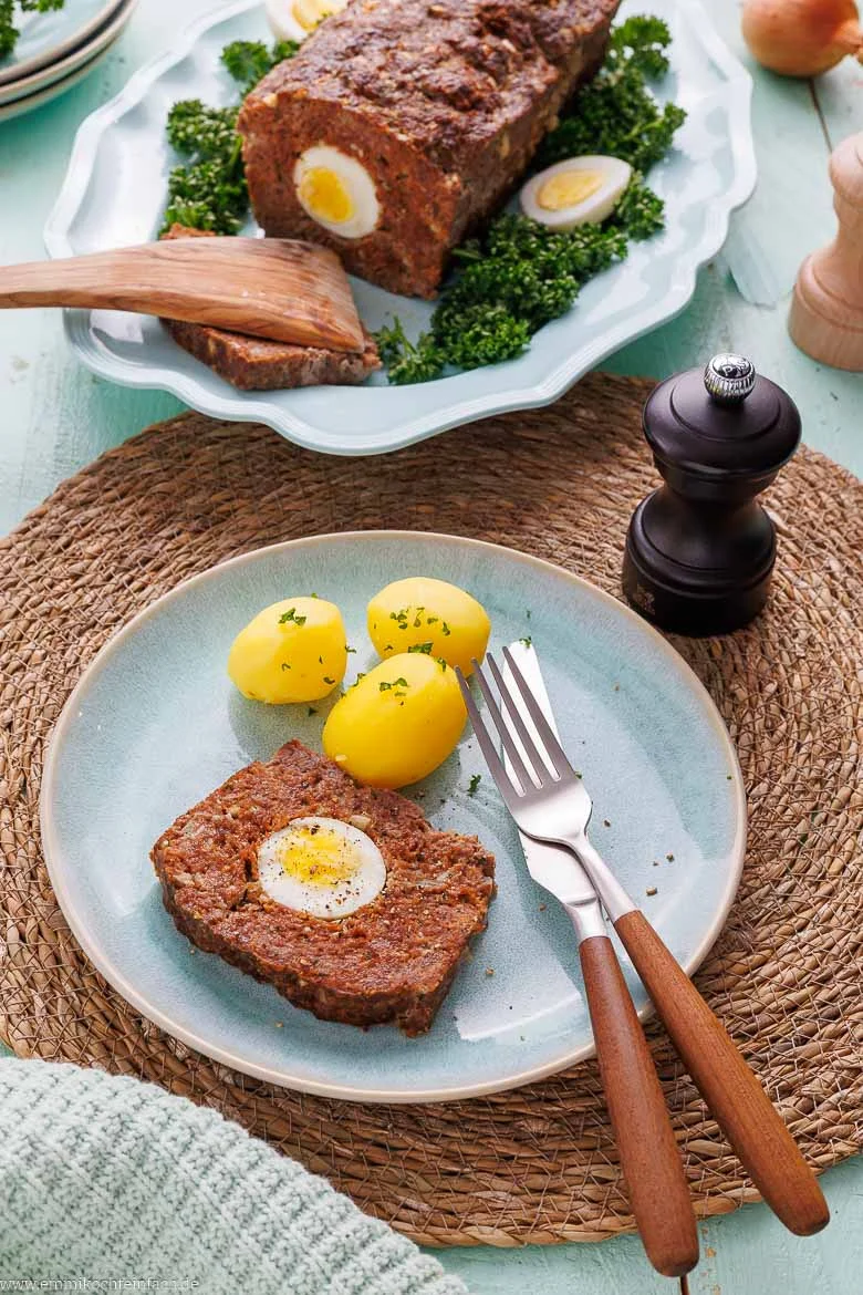 Hackbraten mit Soße