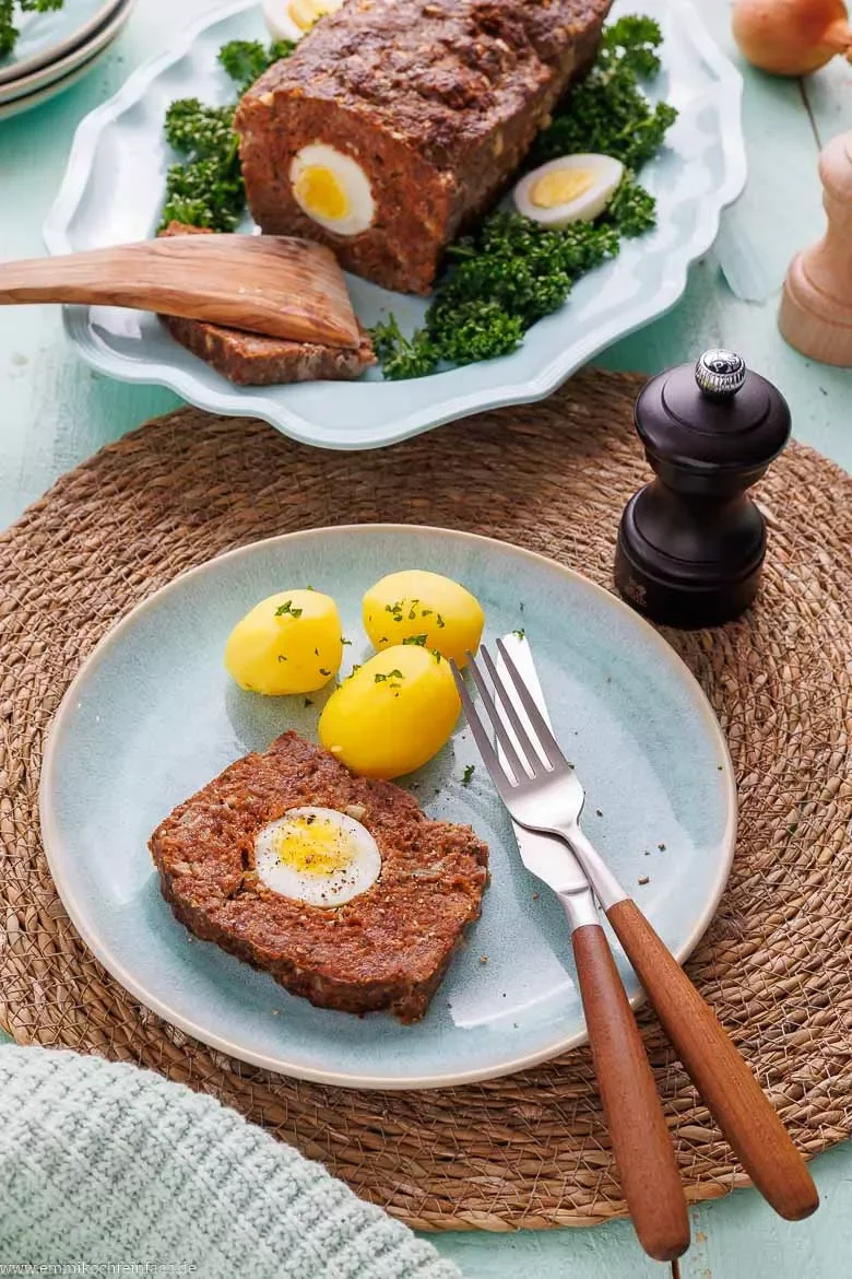 Hackbraten mit Soße