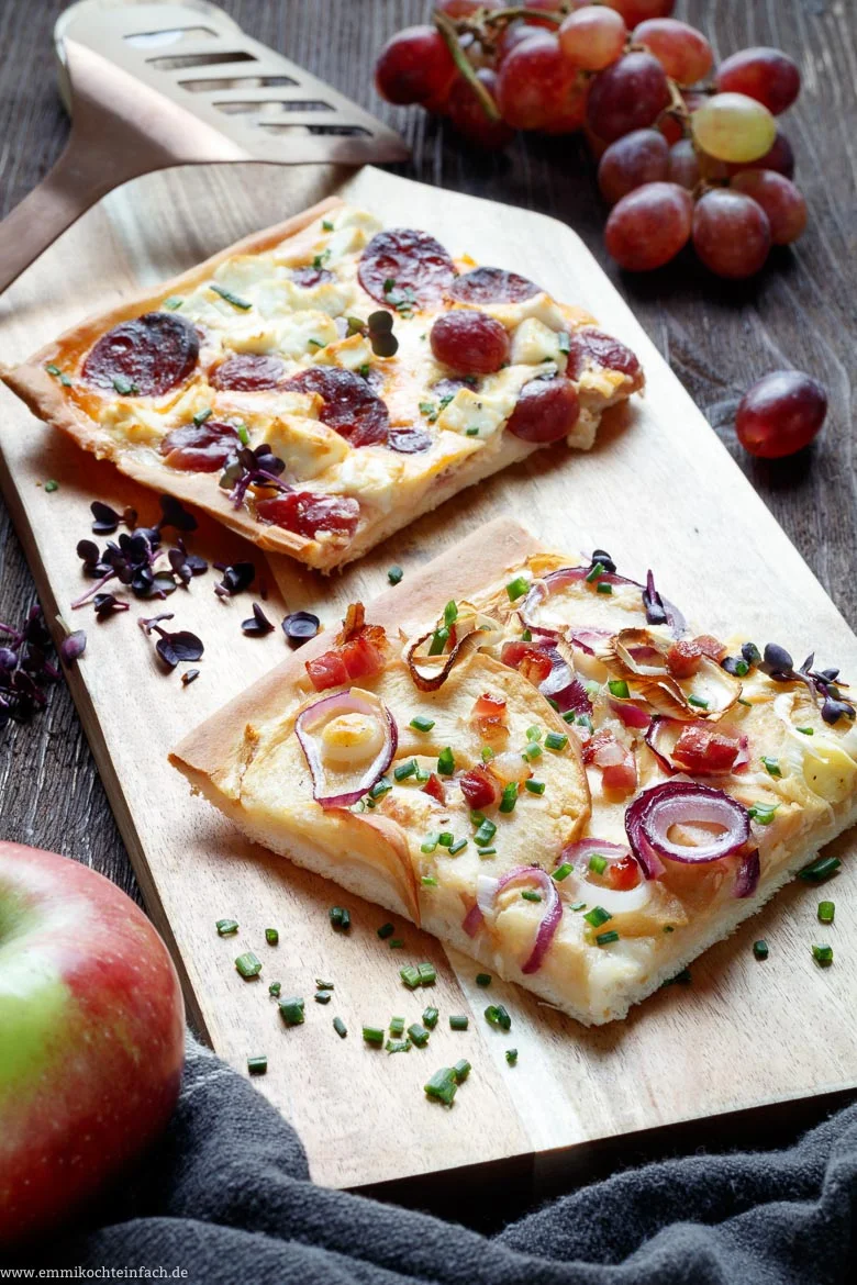 Herbstlicher Gemüsekuchen mit zweierlei Belag - www.emmikochteinfach.de