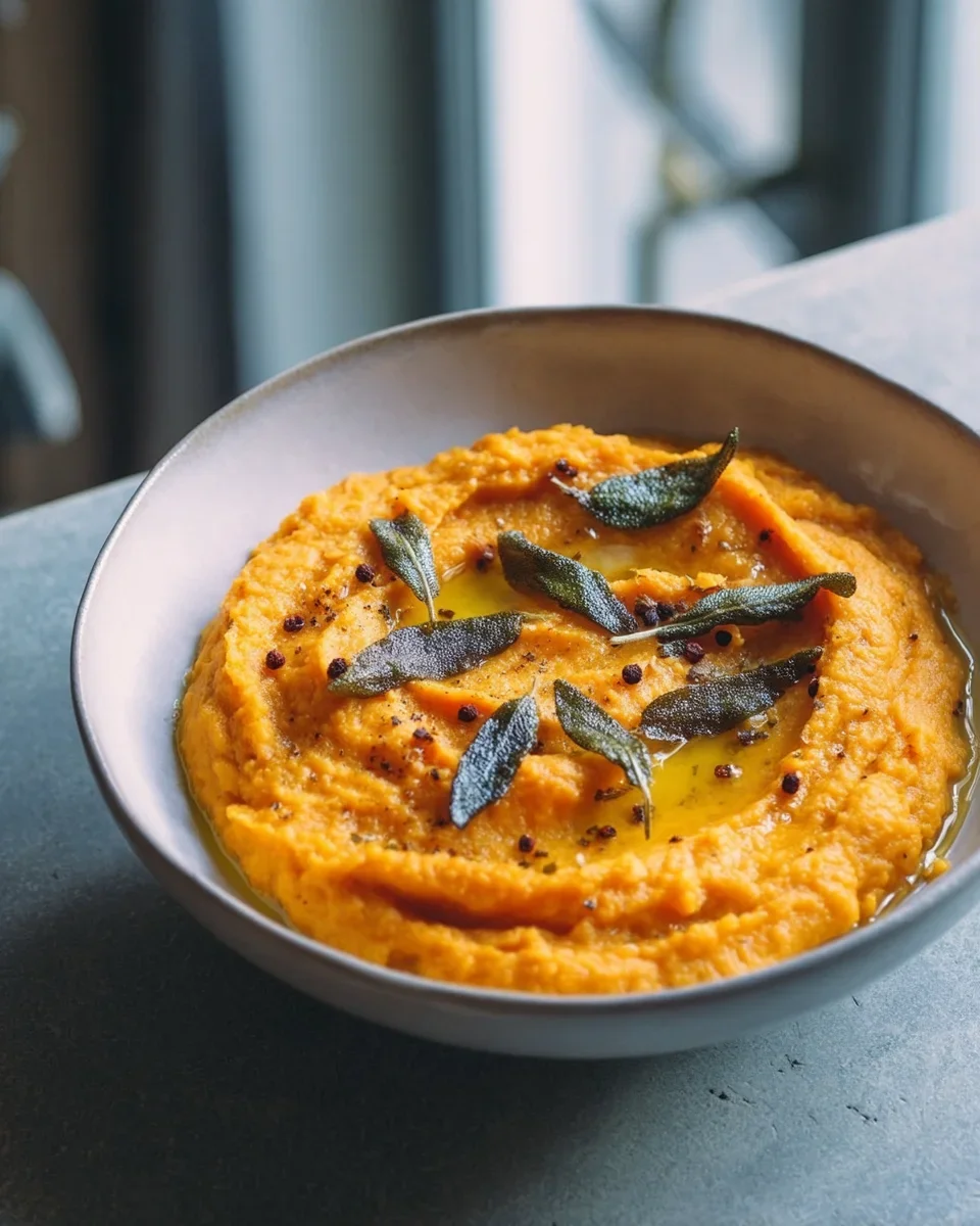 Herbstliches Kürbis-Püree mit Würze