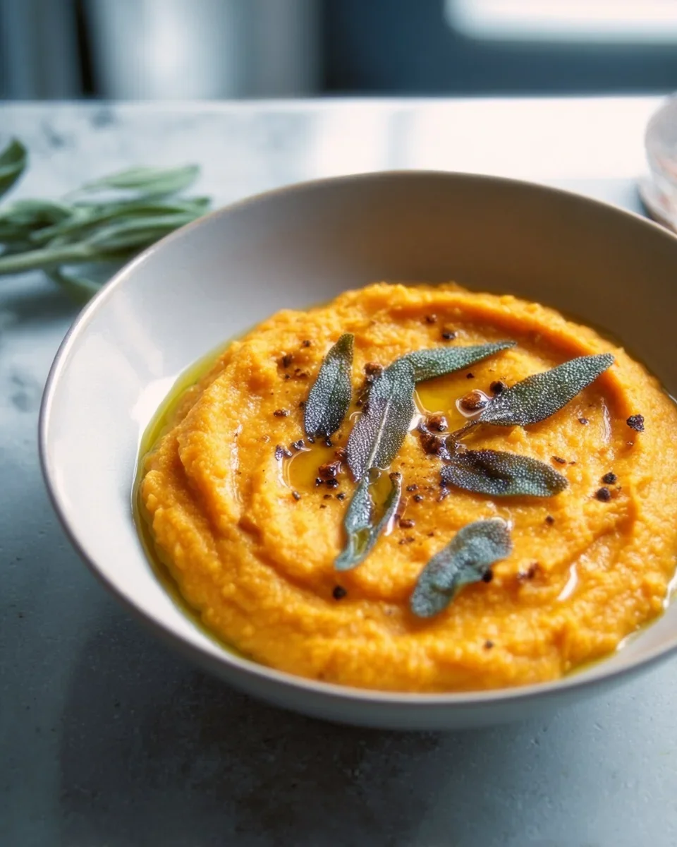 Herbstliches Kürbis-Püree mit Würze