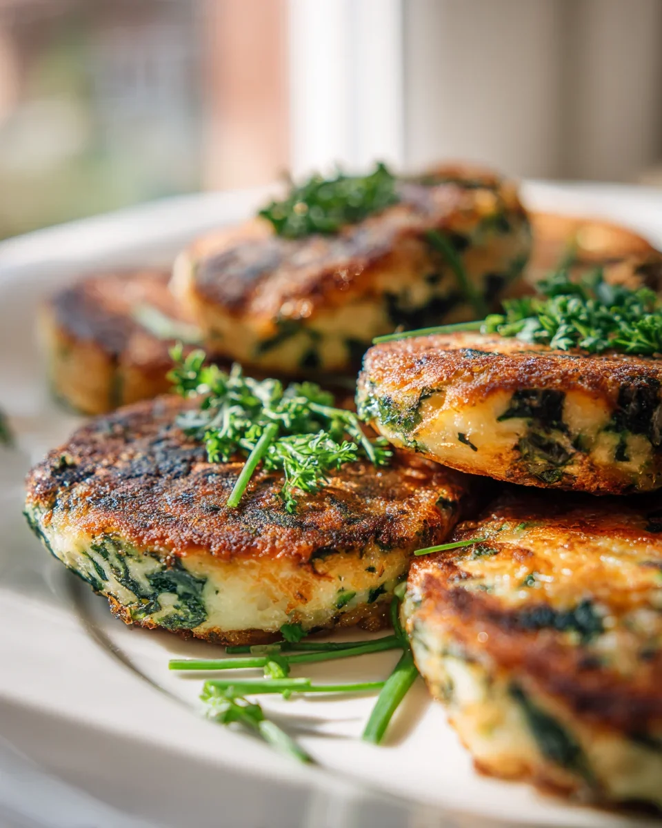 Herzhafte Quark Patties: Spinat-Kräuter-Traum für Genießer